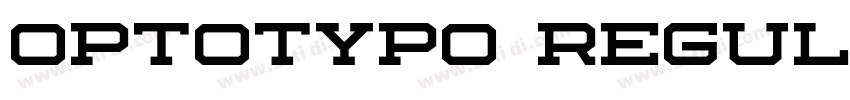Optotypo Regular字体转换 Optotypo Regular字体转换
